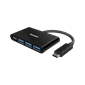 Bộ chuyển USB-C 3.1 Hub Energizer 3USB-A/1USB-C - HC304AC - Chính hãng Black